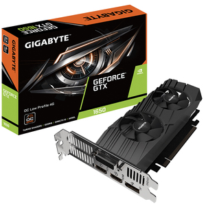 Carte graphique de jeu GTX 1650 D6 OC 4G d'occasion, design à profil bas, avec double ventilateur, 4 Go de mémoire GDDR6 128 bits, GTX 1650 D6 OC 4G Low Prof - Product Image 1