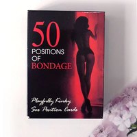 Jeu de cartes de positions sexuelles amusant pour adultes avec attaches dans un coffret cadeau pour couples BDSM SM