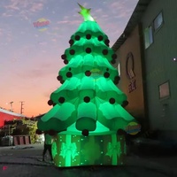 Arbre de Noël gonflable extérieur en tissu Oxford décoration de cour gonflable fabrication d'arbres de Noël publicité gonflables