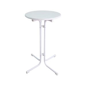 Gran oferta moderna conveniente para llevar a prueba de agua al aire libre comedor café redondo de acero de <span class=keywords><strong>metal</strong></span> mesa plegable alta - Product Image 6