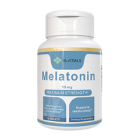 Comprimés de mélatonine de haute qualité OEM, pilules, supplément alimentaire pour le sommeil, naturel, 10 mg, 60 mg, comprimés de mélatonine pour dormir