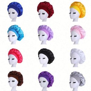 Bonnet de nuit unisexe 100% soie, bonnet de soin des cheveux, bonnet de douche confortable avec bande fleurie, quatre saisons, USA Mairun 56-58CM - Product Image 2