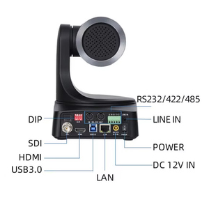 กล้องวิดีโอคอนเฟอเรนซ์แบบ PTZ รุ่น MC3808 4K 20X พร้อมระบบ AI Auto Framing ความละเอียด 4K 1080P 60FPS รองรับ NDI และ POE สำหรับการถ่ายทอดสด โปรโมชั่นลดราคา - Product Image 3