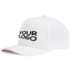 หมวกเบสบอลเจาะรูแบบเลเซอร์มีรูพรุน5แผงหมวกกีฬากันน้ำหมวกทรักเกอร์ออกแบบโลโก้ได้ตามต้องการ - Product Image 2