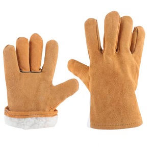 قفازات اللحام الشتوي من shuoya، قفازات لحام من جلد البقر مقاس 11 و<span class=keywords><strong>14</strong></span> بوصة، قفازات عمل لحام TIG - Product Image 2