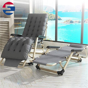 Chaise inclinable portable en alliage d'aluminium à gravité zéro, pliable, réglable, confortable, moderne, pour l'extérieur, le bord de piscine et la cuisine - Product Image 4