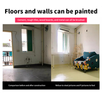 Rénovation de sols en ciment d'intérieur Peinture époxy à base d'eau auto-nivelante résistante à l'usure