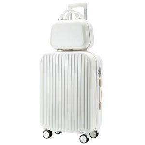 Set di bagagli <span class=keywords><strong>da</strong></span> viaggio con Logo personalizzato 2 pezzi con bordo rigido <span class=keywords><strong>da</strong></span> 18 pollici con ruote per <span class=keywords><strong>cabina</strong></span> in materiale ABS <span class=keywords><strong>valigia</strong></span> per viaggiare - Product Image 3