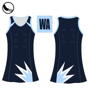 Uniformes de Netball Personalizados OEM para Adultos Unisex, 100% Poliéster/Spandex, Impresión por Transferencia de Calor - Product Image 1