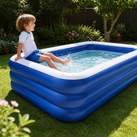 Piscine gonflable pour enfants, jeux d'eau d'été pour jardin extérieur, fête amusante, ensemble de jouets pour activités aquatiques