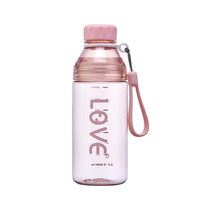 Bouteille d'eau personnalisée avec logo d'usine, 500 ml, en plastique, sans BPA, portable, pour les sports de plein air
