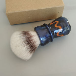 Brocha de Afeitar Vegana para Hombre DISHI OEM con Logotipo Personalizado, Nueva, de 20-30 mm, con Nudos de Pelo Sintético, Mango de Resina, para el Cuidado Masculino - Product Image 5