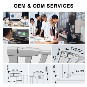 Khoan miễn phí có thể thu vào cổng chó cho cầu thang cửa vật nuôi hộ Lan Tôn sóng chất lượng cao kim loại + ABS bé an toàn cổng chơi cổng - Product Image 4