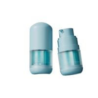 Flacon de recharge triple compartiment 5ml+5ml+5ml en PETG pour huiles essentielles, sérums et lotions – Contenant à trois chambres avec logo personnalisé – Flacon vide sans air