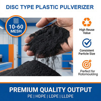 Broyeur Pulvérisateur Automatique Mingshun pour Plastiques PE, HDPE, LDPE, LLDPE avec Lames en Acier Allié, Monomoteur 45KW et Roulement