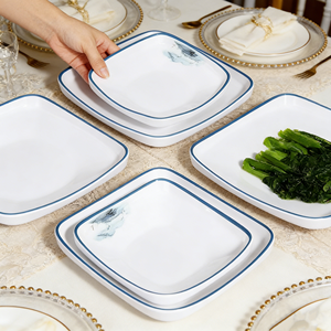 Assiettes rectangulaires en <span class=keywords><strong>porcelaine</strong></span> blanche <span class=keywords><strong>de</strong></span> style nordique LovingHome, plats <span class=keywords><strong>de</strong></span> <span class=keywords><strong>service</strong></span> pour restaurant, prix <span class=keywords><strong>de</strong></span> gros - Product Image 1