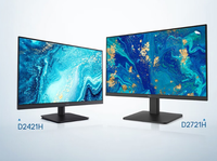 شاشة كمبيوتر IPS LCD مقاس 24 و27 و32 بوصة بتردد 60 هرتز ودقة عالية كاملة مع شريط إضاءة RGB للألعاب