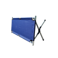 Lit de camping pliable modulaire léger en aluminium avec couleur personnalisée - Design moderne pour une utilisation en extérieur