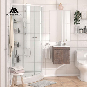 Puerta de Ducha <span class=keywords><strong>Sensi</strong></span> Dacqua para Baño, Modelo Mars Villa, Fabricación China OEM/ODM, 80x80x200 cm, con Vidrio Templado Certificado CE y SGCC - Product Image 4