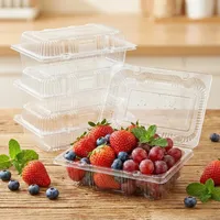 Lot de 50 boîtes alimentaires jetables transparentes en PP pour sushis, salades, fruits et collations – Fournisseur chinois de contenants en plastique