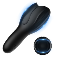 Réduit la sensibilité, prolonge l'endurance, 10 modes de vibration, stimulateur du gland, entraînement du pénis, vibrateur masculin pour hommes, vente en gros