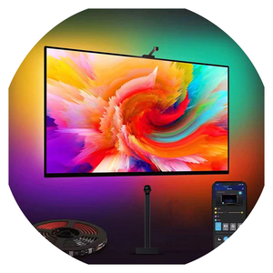 Daybetter 12.5ft Smart App Control IP20 LED Strip <b>Lights</b> with Music Sync & Dimmable for 55-65" TV Background PVC Material - Product Image 1