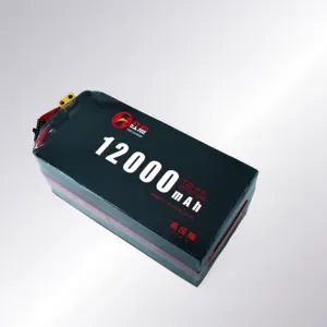 45.6V 12000mAh 12Ah12S yüksek oranı 25C pil Po üretimi HD drone İha pil sabit rüzgar Vtol multirotor için İha güç