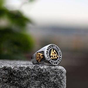 <span class=keywords><strong>Anello</strong></span> da Uomo in Acciaio Inossidabile con Simboli Vichinghi Ciondolo Nodo Celtico Triangolo Ancora Bussola <span class=keywords><strong>Albero</strong></span> <span class=keywords><strong>della</strong></span> <span class=keywords><strong>Vita</strong></span> Runa Lupo Cuori Cromato - Product Image 6