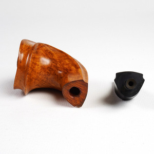 Muxiang Briar Wood Smoking Pipe Bent Type 3mm Handcrafted Tobacco Pipe - Product Image 4