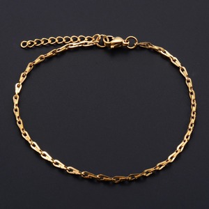 Bracelet chic en acier inoxydable, chaîne de guitare à maillons pour femmes et hommes, bijoux punk rock en métal, bracelet de cheville, chaîne de main - Product Image 1