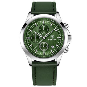 Benyar, reloj de lujo de acero inoxidable para hombre, nuevo diseño, estilo Simple, caja cuadrada, calendario luminoso, relojes de cuarzo, tipo de dibujos animados - Product Image 4