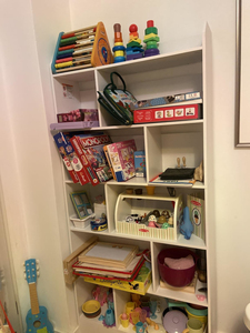 Estantería <span class=keywords><strong>Blanca</strong></span> Resistente con Certificación BSCI, Librería con 7 Compartimentos, Estante de Almacenamiento para Sala de Estar, Oficina, Dormitorio - Product Image 3