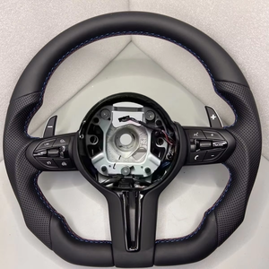 Volante de cuero para <span class=keywords><strong>BMW</strong></span> 3 Series 5 Series F10 F30 F31 F32 F20 M3 M4 M5 F Series, accesorios personalizados para volante de coche - Product Image 1