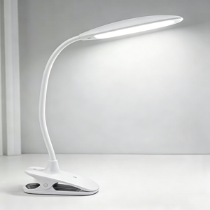<b>USB</b> Rechargeable Clip <b>Lamp</b> 3 Brightness Levels Dimmable LED Desk Light Flexible Gooseneck Reading Light for Bed Office Study - Product Image 2
