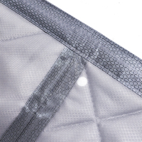 Rideau de porte d'hiver à motifs de Noël, magnétique, silencieux, isolant, épaissi, anti-froid
