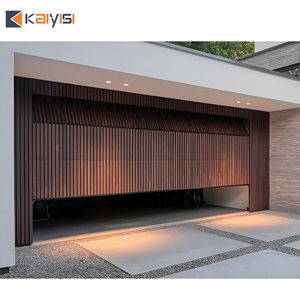 Porte de <span class=keywords><strong>garage</strong></span> coulissante motorisée isolée améliorée avec grille en alliage d'aluminium et télécommande, fabriquée en Chine - Product Image 2