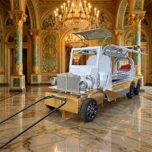 Voiture funéraire classique vintage, charrette funéraire tirée par des chevaux, utilisée pour les funérailles, voiture funéraire - Product Image 1