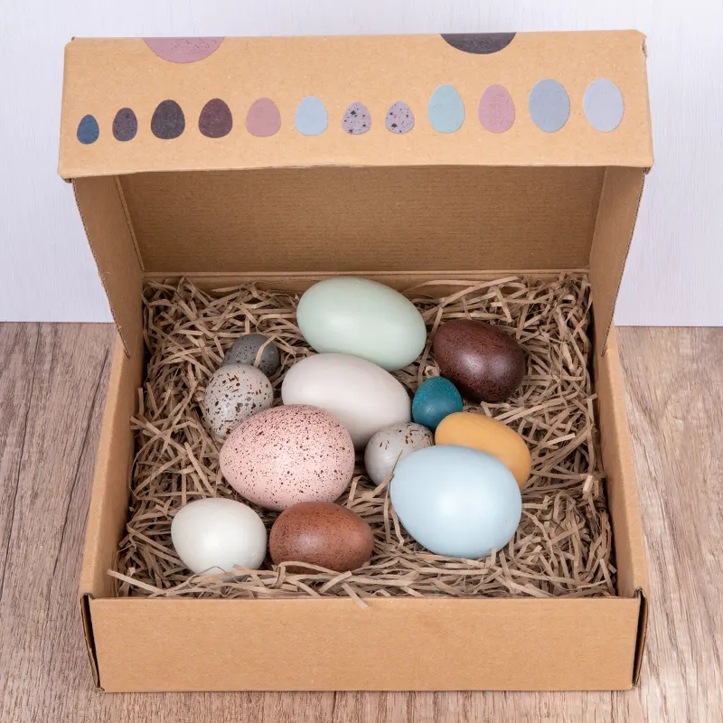 Trứng Hình Bé Stack Chơi Khối Xây Dựng Montessori Đồ Chơi Giáo Dục Stone Age Board Trò Chơi Gỗ Bé Teether Đồ Chơi Bằng Gỗ Trứng