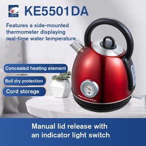 Bouilloires électriques sans fil en acier inoxydable avec contrôleur Strix, indicateur LED, parfait pour le thé et le café, 1,7 L Offre Spéciale - Product Image 3