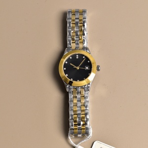 Reloj de Lujo Avanzado con Movimiento de Cuarzo de Precisión, Correa de Acero de Doble Color, Marcadores de Hora con Diamantes, Cuerpo Delgado, Resistente al Agua, Longines - Product Image 1