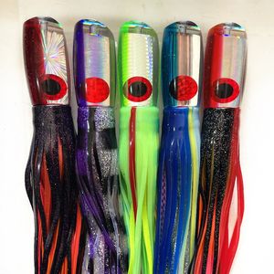 Agua salada curricán de gran tamaño teñido de color superior SCOOP cabeza de resina Offshore Big Game Señuelos de Pesca - Product Image 4