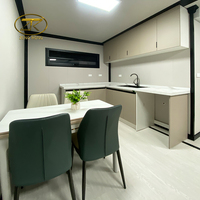 Conteneur extensible de 20 pieds Hôtel Capsule en acier Maison préfabriquée Mobile Petite maison Paquet plat Panneau sandwich de bureau étanche