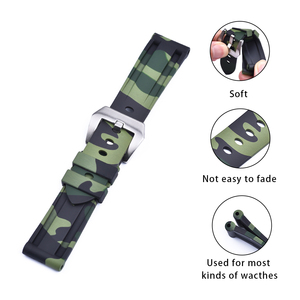 สายนาฬิกาซิลิโคนวัลคาไนซ์ลายพราง JUELONG รุ่น SUMMIT Sport Dive พร้อมตัวล็อคแบบปลดเร็ว - Product Image 6