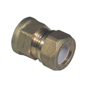 Raccordo Biconico in Ottone F 3/4 X14mm con Guarnizione in Teflon per Tubi in Rame, Servizi di Saldatura, Taglio e Piegatura - Product Image 1