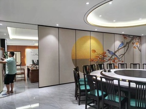 Hoạt động phân vùng tường không có mặt đất đường sắt xoay gấp thiết kế mới khách sạn phòng khiêu vũ màn hình - Product Image 4