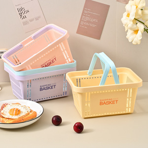 Portable Rectangle Basket For Clothes Snacks Storage Outdoor Camping Concealed Handle - Product Image 4
