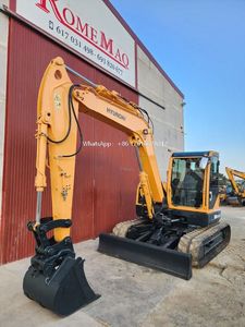 Hyundai HX 80 Excavadoras sobre orugas Digger 8ton Pintura original máquina de movimiento de tierras Hyundai en venta - Product Image 4