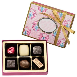 2024 nouveau Style personnalisé multicolore luxe barre de chocolat boîtes d'emballage avec ruban pour boîte-cadeau d'anniversaire de mariage