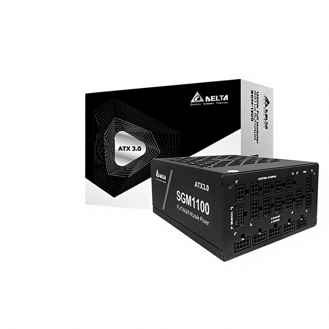 Delta Sgm1100W Single-Channel 12V Platinum Full-Mode Full-Voltage Desktop Computer Power Supply 20+4Pin 8 Ports Atx3.0/Pcie5.0
