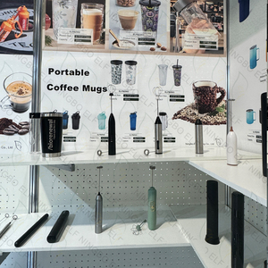 Potente Montalatte con Batterie <span class=keywords><strong>Duracell</strong></span>, Mixer Elettrico Portatile Ultra Veloce per Bevande, Frullino Elettrico per Schiuma di Caffè - Product Image 6